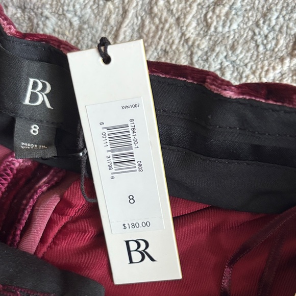 Banana Republic Norte Velvet Pleated Pant 8 | Red Madder - Picture 7 of 8